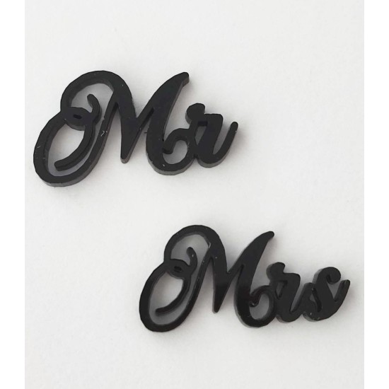 Plexiglass διακοσμητικό Mr - Mrs Plexiglass διακοσμητικό Mr - Mrs