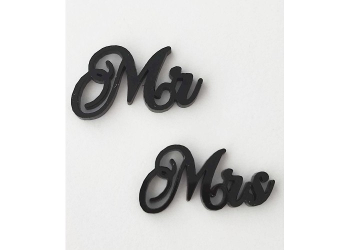 Plexiglass διακοσμητικό Mr - Mrs Plexiglass διακοσμητικό Mr - Mrs