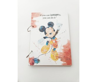 Βιβλίο Ευχών Mickey Με Έγχρωμη Εκτύπωση Σε Ξύλο 30cm 15 Φύλλα ( 30 Σελίδες) + Διακοσμητικό Όνομα + Κάνε Μια Ευχή Βιβλίο Ευχών Mickey Με Έγχρωμη Εκτύπωση Σε Ξύλο 30cm 15 Φύλλα ( 30 Σελίδες) + Διακοσμητικό Όνομα + Κάνε Μια Ευχή