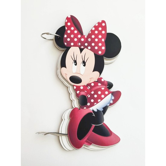 Βιβλίο ευχών Minnie Με Έγχρωμη Εκτύπωση Σε Ξύλο 30cm 15 Φύλλα ( 30 Σελίδες) + Διακοσμητικό Όνομα + Κάνε Μια Ευχή Βιβλίο ευχών Minnie Με Έγχρωμη Εκτύπωση Σε Ξύλο 30cm 15 Φύλλα ( 30 Σελίδες) + Διακοσμητικό Όνομα + Κάνε Μια Ευχή