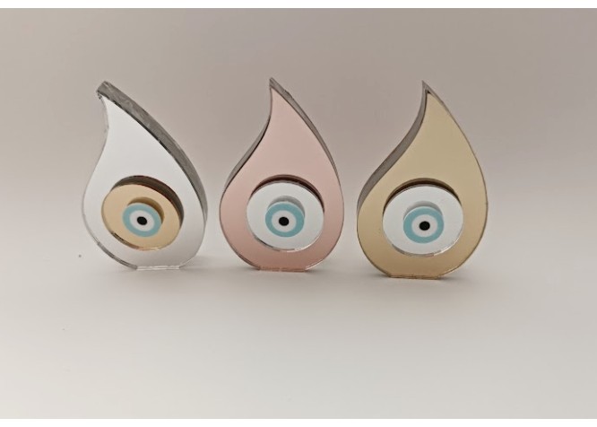 Plexiglass Γούρι Σταγόνα 10cm, Πάχος 1cm #2 Plexiglass Γούρι Σταγόνα 10cm, Πάχος 1cm #2
