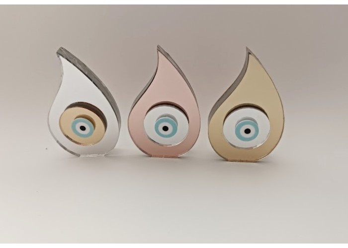 Plexiglass Γούρι Σταγόνα 10cm, Πάχος 1cm #2  