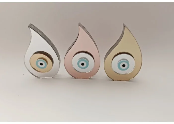 Plexiglass Γούρι Σταγόνα 10cm, Πάχος 1cm #2  