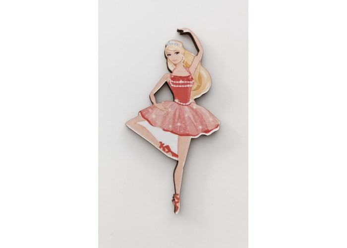 Ξύλινο διακοσμητικό με έγχρωμη εκτύπωση Barbie #4 Ξύλινο διακοσμητικό με έγχρωμη εκτύπωση Barbie #4