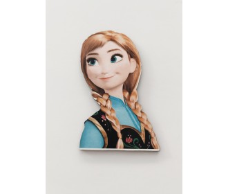 Ξύλινο διακοσμητικό με έγχρωμη εκτύπωση Frozen Anna #7  Ξύλινο διακοσμητικό με έγχρωμη εκτύπωση Frozen Anna #7