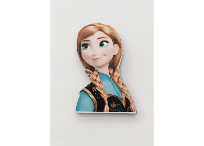 Ξύλινο διακοσμητικό με έγχρωμη εκτύπωση Frozen Anna #7 