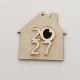 Σπιτάκι Ξύλινο Plexiglass 9cm 2027 #5 