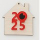 Σπιτάκι Ξύλινο Plexiglass 9cm 2025 #5 Σπιτάκι Ξύλινο Plexiglass 9cm 2025 #5