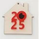 Σπιτάκι Ξύλινο Plexiglass 9cm 2026 #5