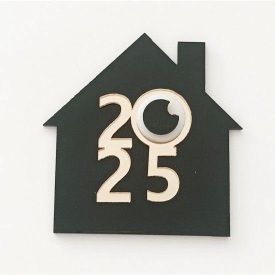 Plexiglass Γούρι Σπιτάκι 9cm 2025 #6 Plexiglass Γούρι Σπιτάκι 9cm 2025 #6