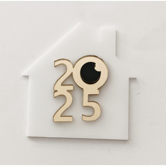 Plexiglass Γούρι Σπιτάκι 9cm 2025 #6 Plexiglass Γούρι Σπιτάκι 9cm 2025 #6