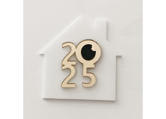 Plexiglass Γούρι Σπιτάκι 9cm 2026 #6 Plexiglass Γούρι Σπιτάκι 9cm 2026 #6