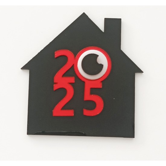 Plexiglass Γούρι Σπιτάκι 9cm 2025 #6 Plexiglass Γούρι Σπιτάκι 9cm 2025 #6