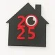 Plexiglass Γούρι Σπιτάκι 9cm 2026 #6