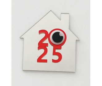 Plexiglass Γούρι Σπιτάκι 9cm 2026 #6 Plexiglass Γούρι Σπιτάκι 9cm 2026 #6
