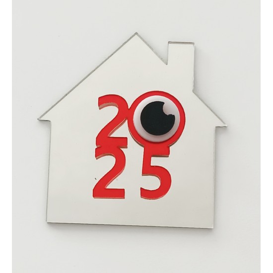 Plexiglass Γούρι Σπιτάκι 9cm 2025 #6 Plexiglass Γούρι Σπιτάκι 9cm 2025 #6