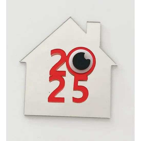 Plexiglass Γούρι Σπιτάκι 9cm 2026 #6