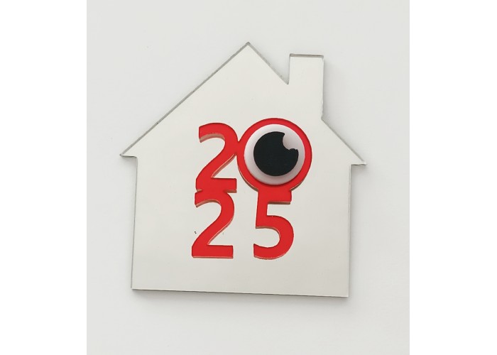 Plexiglass Γούρι Σπιτάκι 9cm 2026 #6