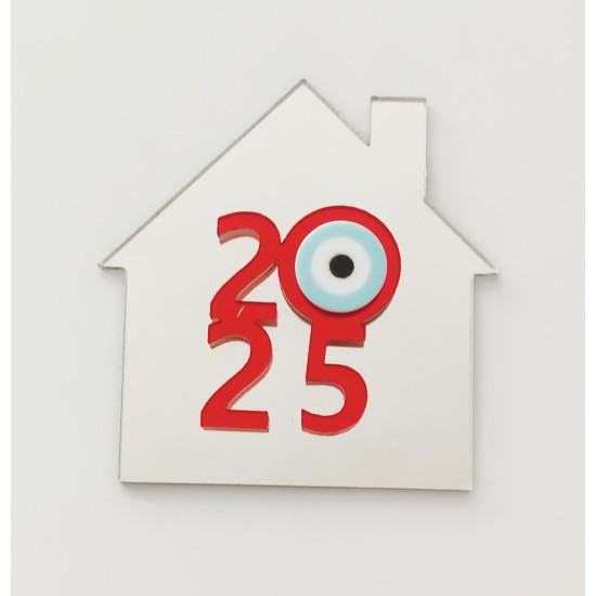 Plexiglass Γούρι Σπιτάκι 9cm 2025 #5 Plexiglass Γούρι Σπιτάκι 9cm 2025 #5