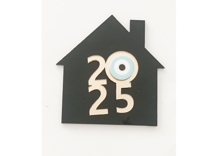 Plexiglass Γούρι Σπιτάκι 9cm 2026 #5 Plexiglass Γούρι Σπιτάκι 9cm 2026 #5