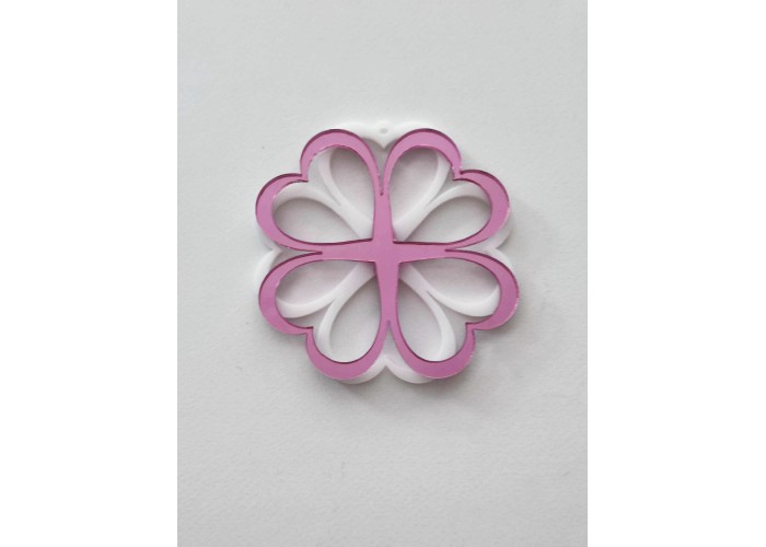 Plexiglass διακοσμητικό τριφύλλι 9cm #10 Plexiglass διακοσμητικό τριφύλλι 9cm #10