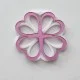 Plexiglass διακοσμητικό τριφύλλι 9cm #10 