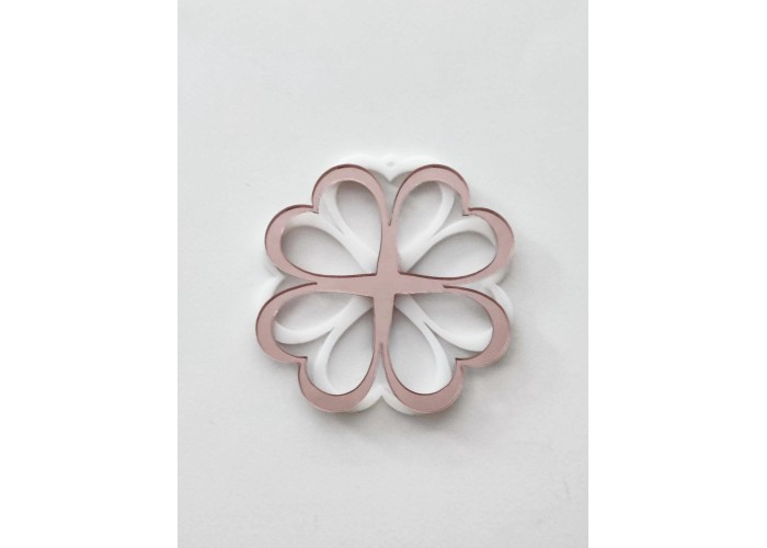 Plexiglass διακοσμητικό τριφύλλι 9cm #10 Plexiglass διακοσμητικό τριφύλλι 9cm #10