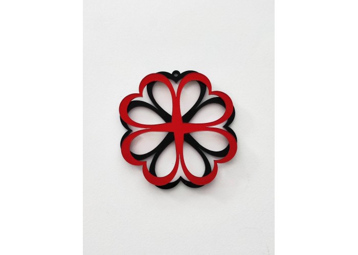 Plexiglass διακοσμητικό τριφύλλι 9cm #10 Plexiglass διακοσμητικό τριφύλλι 9cm #10