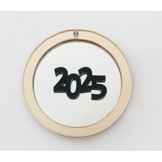 Διακοσμητικό στοιχείο Plexiglass 9cm 2025 Διακοσμητικό στοιχείο Plexiglass 9cm 2025