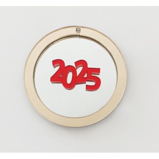 Διακοσμητικό στοιχείο Plexiglass 9cm 2025 Διακοσμητικό στοιχείο Plexiglass 9cm 2025