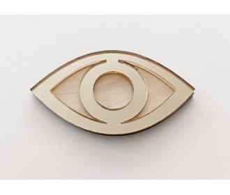 Μάτι από Plexiglass & ξύλο 9cm #3 Μάτι από Plexiglass & ξύλο 9cm #3