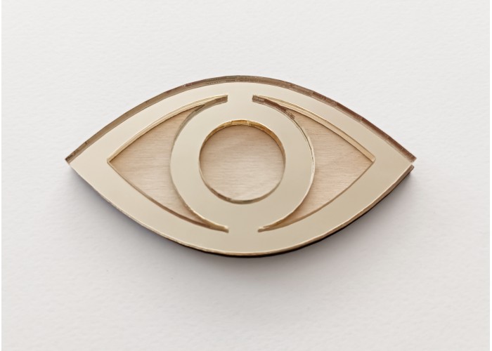 Μάτι από Plexiglass & ξύλο 9cm #3 Μάτι από Plexiglass & ξύλο 9cm #3