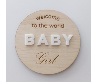 Διακοσμητικο κοπτικο ξύλο & plexiglass Baby , 14 cm Διακοσμητικο κοπτικο ξύλο & plexiglass Baby , 14 cm