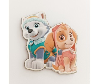 Ξύλινο διακοσμητικό Skye & Everest Paw patrol  Ξύλινο διακοσμητικό Skye & Everest Paw patrol