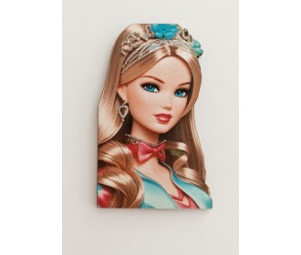Ξύλινο διακοσμητικό με έγχρωμη εκτύπωση Barbie #6 Ξύλινο διακοσμητικό με έγχρωμη εκτύπωση Barbie #6