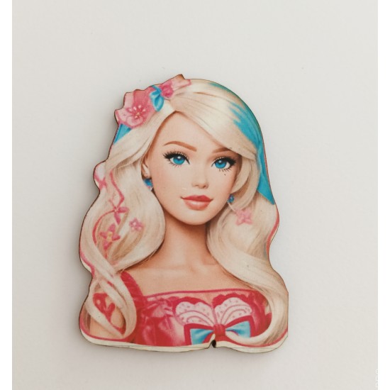 Ξύλινο διακοσμητικό με έγχρωμη εκτύπωση Barbie #7 Ξύλινο διακοσμητικό με έγχρωμη εκτύπωση Barbie #7