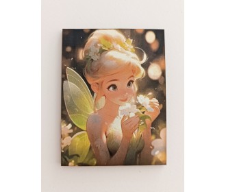 Ξύλινο διακοσμητικό με έγχρωμη εκτύπωση Tinkerbell Ξύλινο διακοσμητικό με έγχρωμη εκτύπωση Tinkerbell