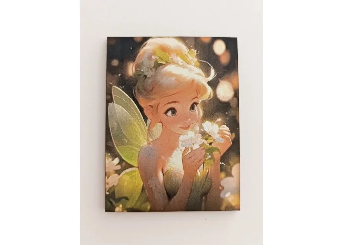 Ξύλινο διακοσμητικό με έγχρωμη εκτύπωση Tinkerbell Ξύλινο διακοσμητικό με έγχρωμη εκτύπωση Tinkerbell