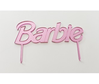 Plexiglass Βarbie μινι topper για cupcakes  Plexiglass Βarbie μινι topper για cupcakes