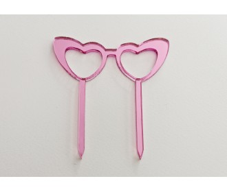 Plexiglass Βarbie μινι topper Glasses  για cupcakes  Plexiglass Βarbie μινι topper Glasses  για cupcakes