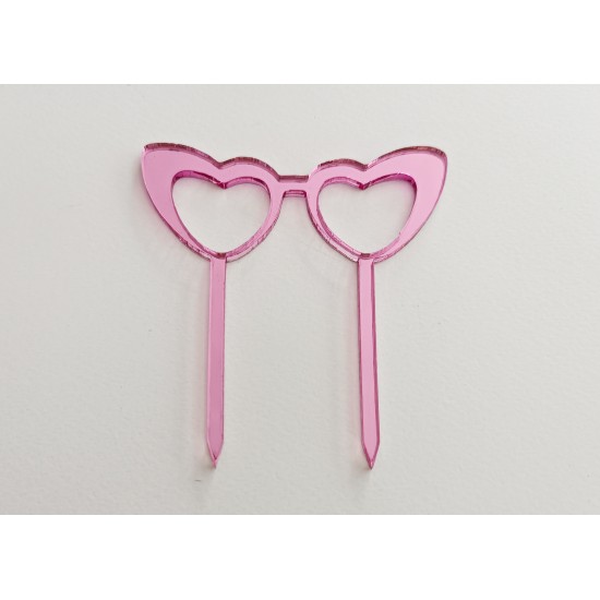 Plexiglass Βarbie μινι topper Glasses για cupcakes Plexiglass Βarbie μινι topper Glasses για cupcakes