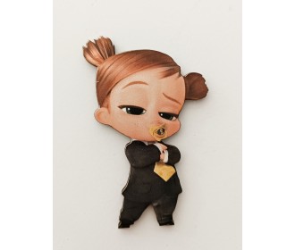 Ξύλινο διακοσμητικό Baby Boss girl Ξύλινο διακοσμητικό Baby Boss girl