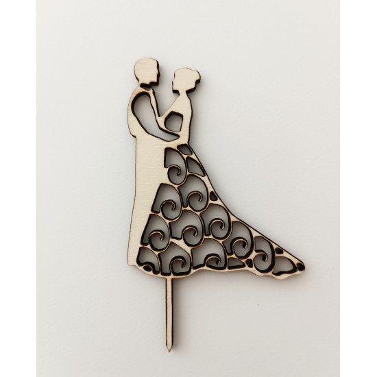 Cake topper για γαμήλια τούρτα Γαμπρός & Νύφη ύψος 15εκ Cake topper για γαμήλια τούρτα Γαμπρός & Νύφη ύψος 15εκ