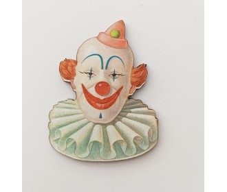 Ξύλινο διακοσμητικό κλόουν #3