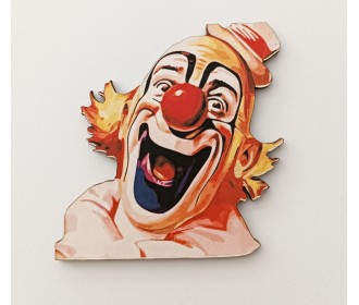 Ξύλινο διακοσμητικό κλόουν #4