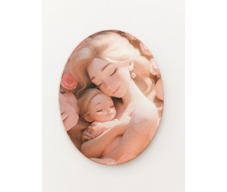 Ξύλινο διακοσμητικό μαμά  Ξύλινο διακοσμητικό μαμά