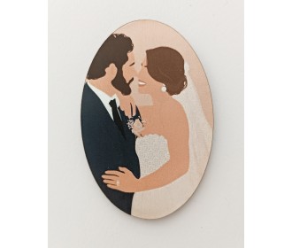 Ξύλινο διακοσμητικό Γαμπρος & Νύφη #6 Ξύλινο διακοσμητικό Γαμπρος & Νύφη #6