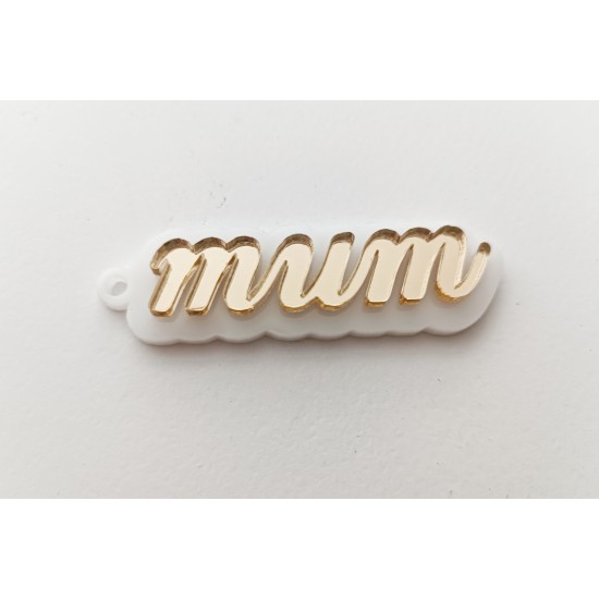 Μπρελόκ plexiglass mum 8cm Μπρελόκ plexiglass mum 8cm