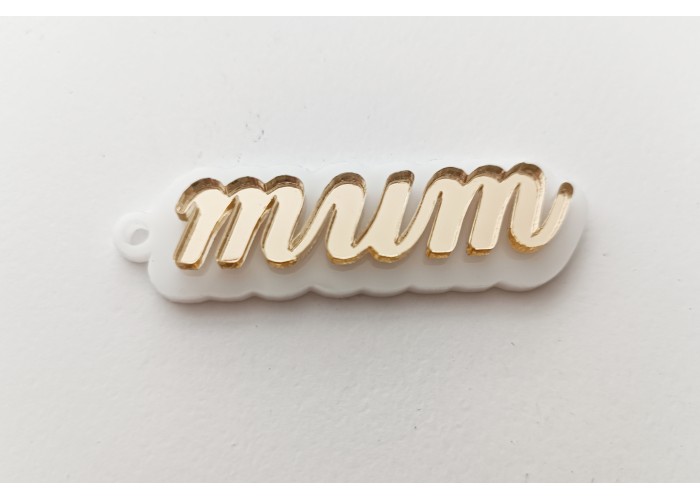 Μπρελόκ plexiglass mum 8cm Μπρελόκ plexiglass mum 8cm