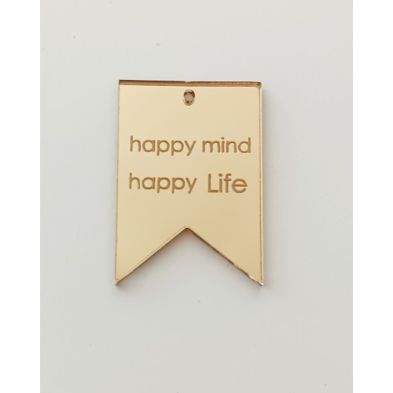 Plexiglass διακοσμητικο Happy mind Plexiglass διακοσμητικο Happy mind